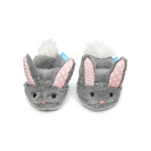Bark Box Itty & Bitty Bunny Slippers Crinkle Squeak and Plush Dog Toy