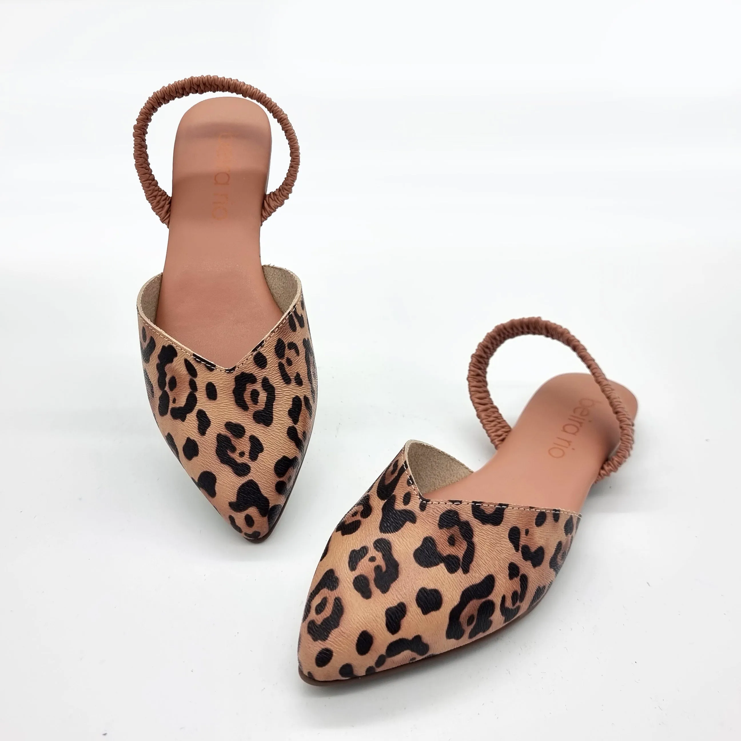 Beira Rio 4134-446 Slip-on Flat in Multi Nude