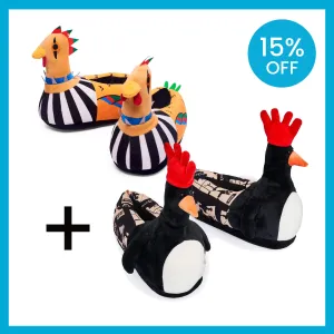 Bird Villain Bundle: Feathers McGraw & Punk Chicken Slippers