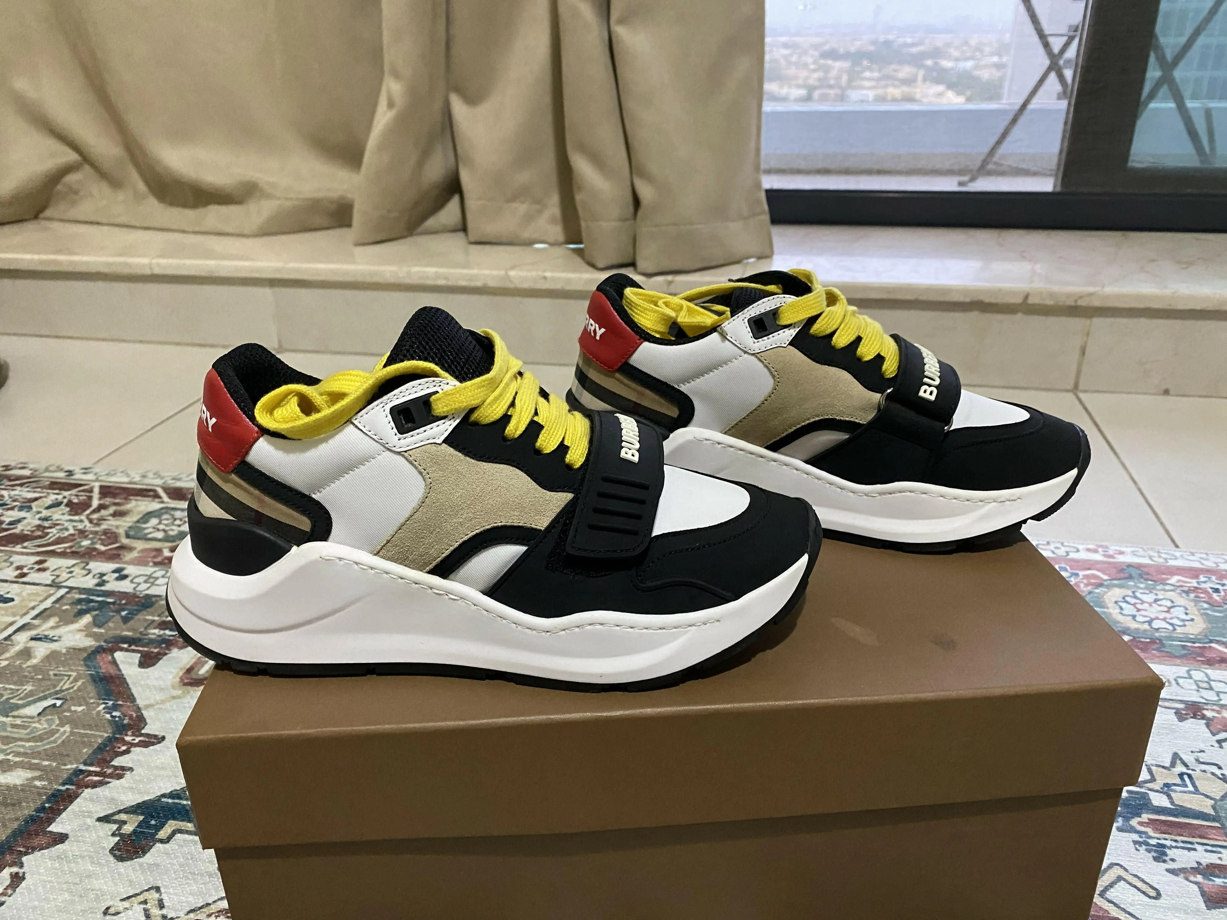 Black & White Check Sneakers