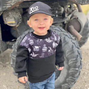 Black Outlaw Western Pullover (0-18m)