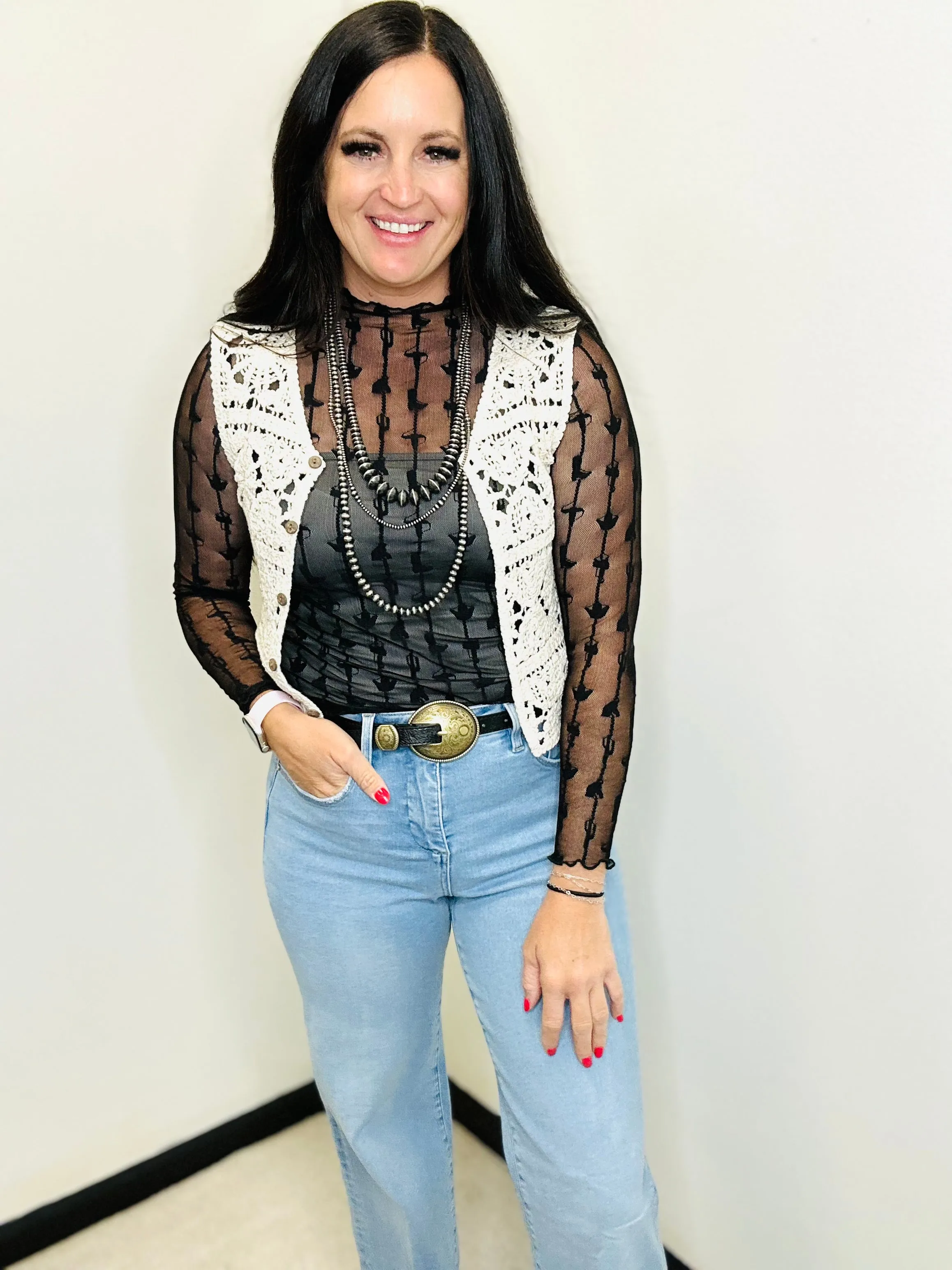 Carlie Crochet Vest