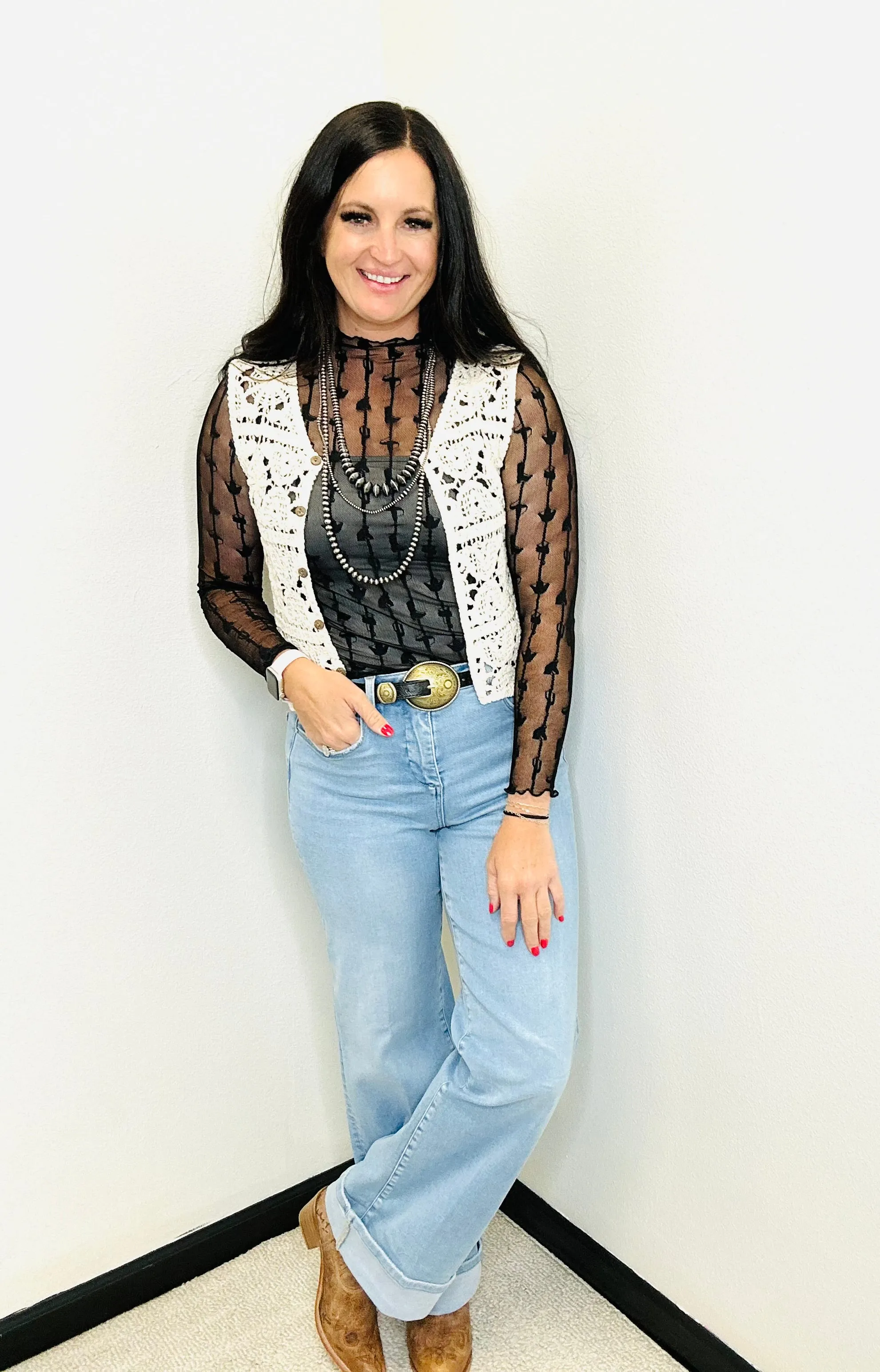 Carlie Crochet Vest