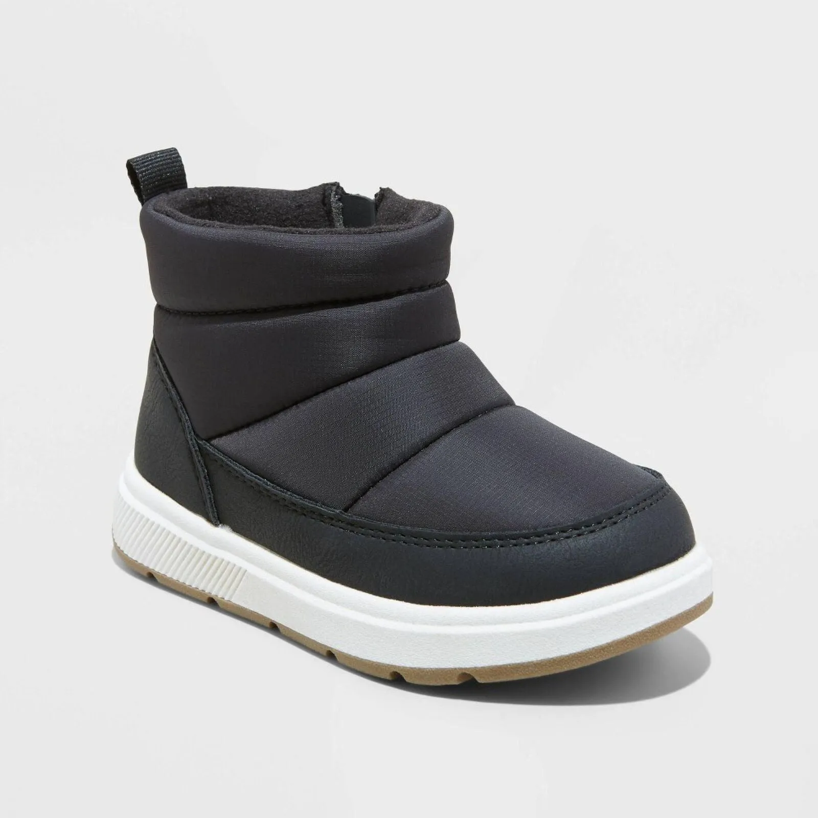 Cat & Jack Toddler Boys Archie Puffer Boots 88435593 Black 7T