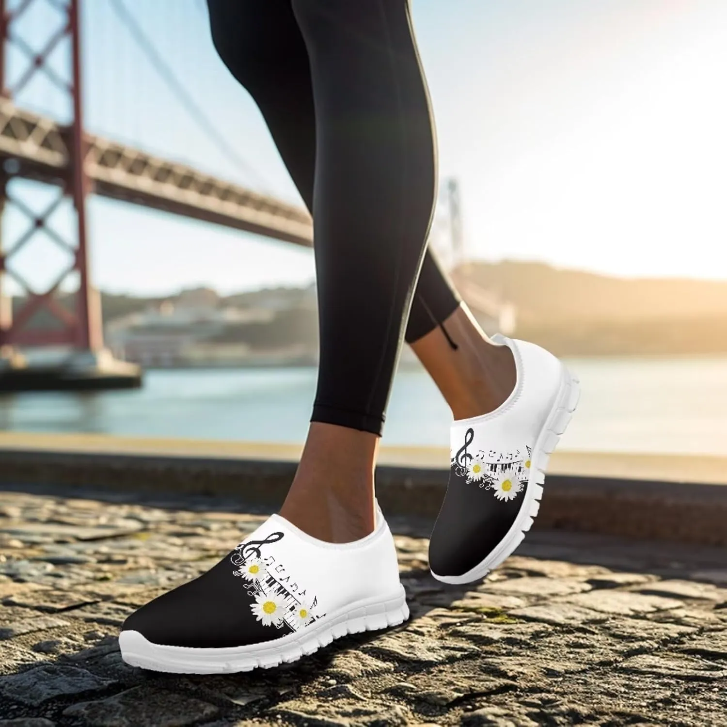 Coloranimal Womens Flats Walking Shoes Womens Loafers Casual Slip On Shoes Breathable Lightweight Travel Shoes Anti Skid Water Shoes