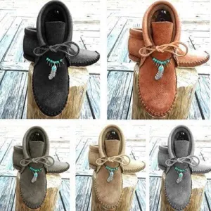 Cowhide Leather Moccasins