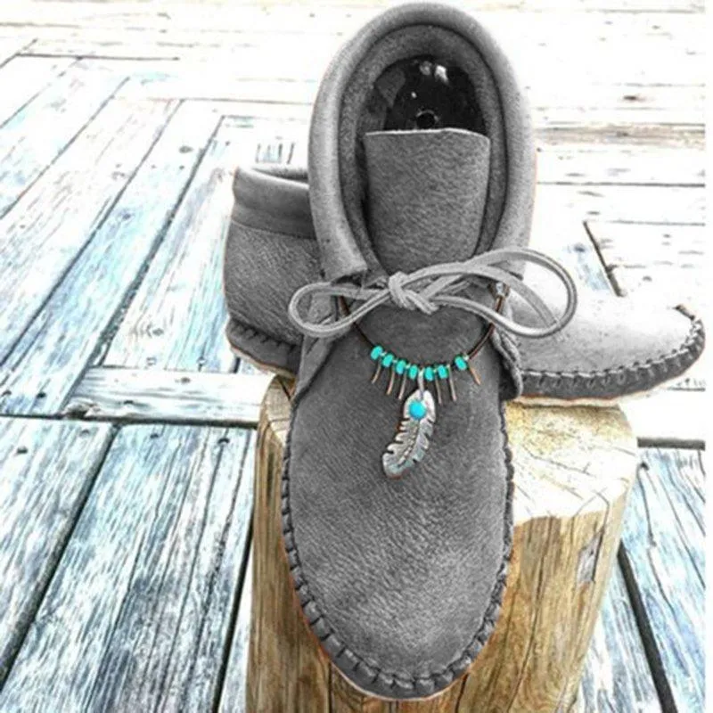 Cowhide Leather Moccasins