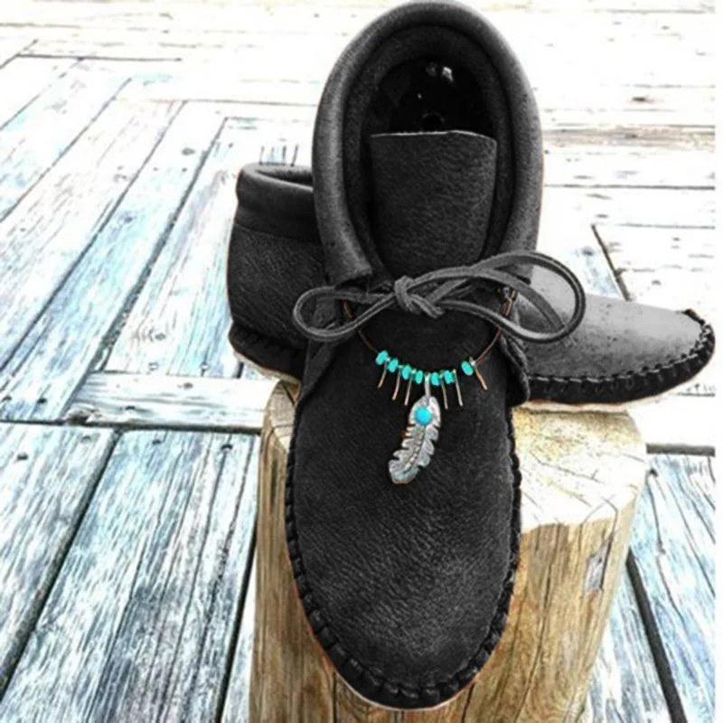 Cowhide Leather Moccasins