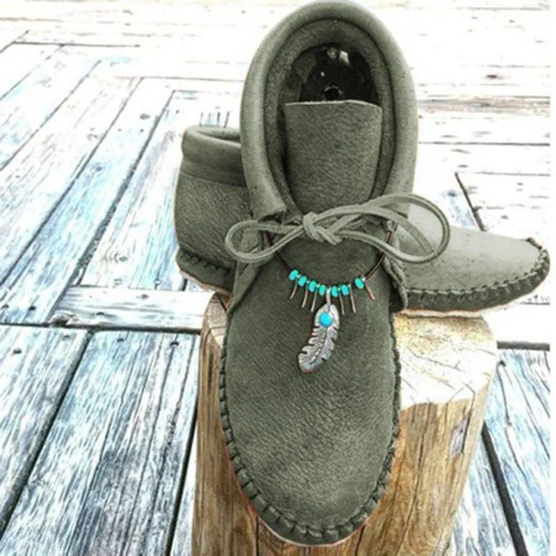 Cowhide Leather Moccasins