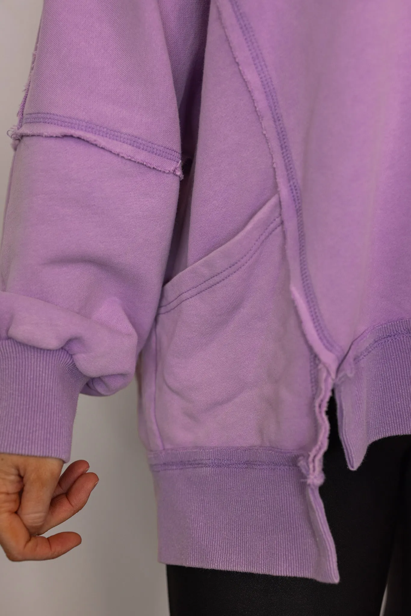 Cozy Era Washed Lavender Pullover