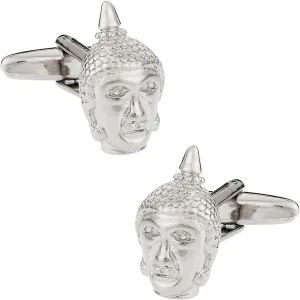 Cuff-Daddy Buddha Head Buddhist Cufflinks with Presentation Box