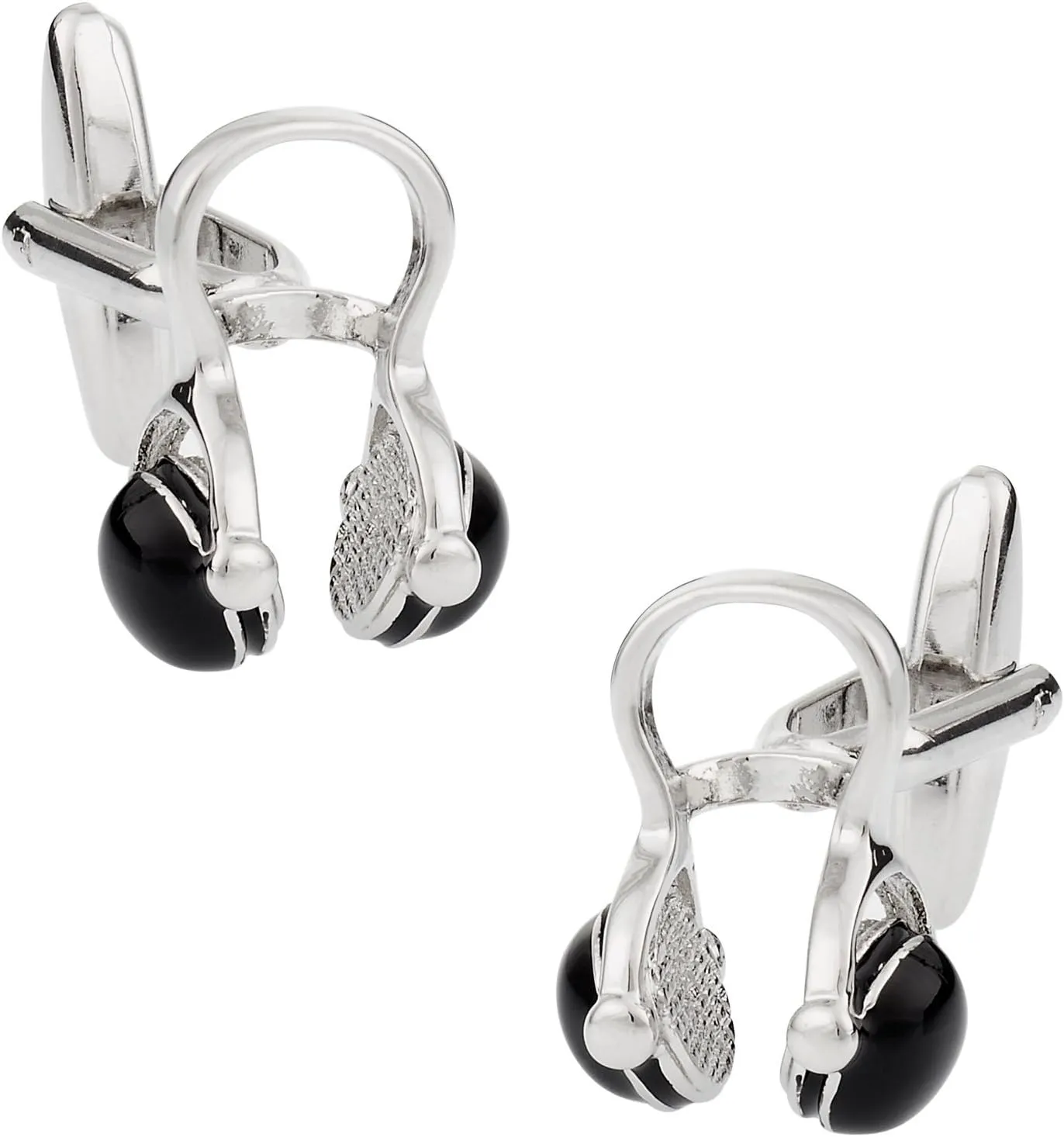 Cuff-Daddy Headphones DJ Radio Pair Cufflinks in a Presentation Gift Box with Presentation Box