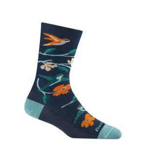 Darn Tough Women's Birds of a Feather Crew Lightweight Lifestyle Sock in Midnight