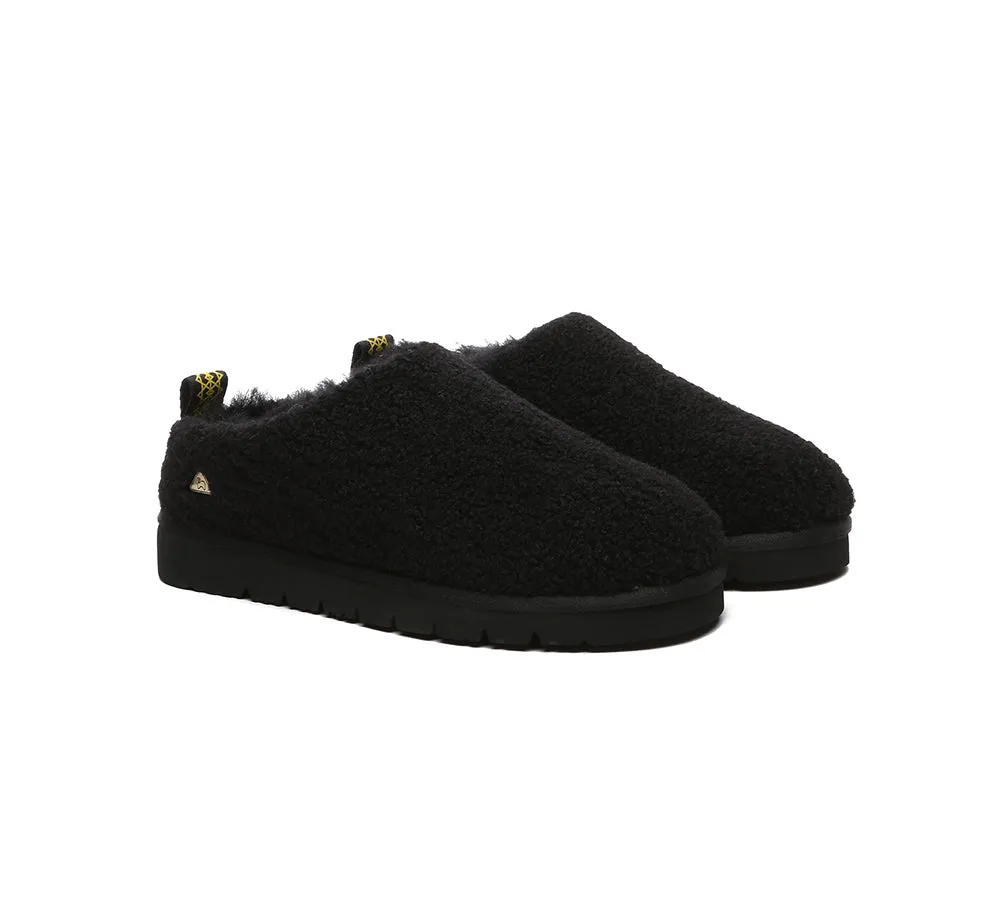 EVERAU® UGG Sheepskin Wool Plush Ankle Slippers Teddycozy