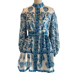Floral Dress In Blue