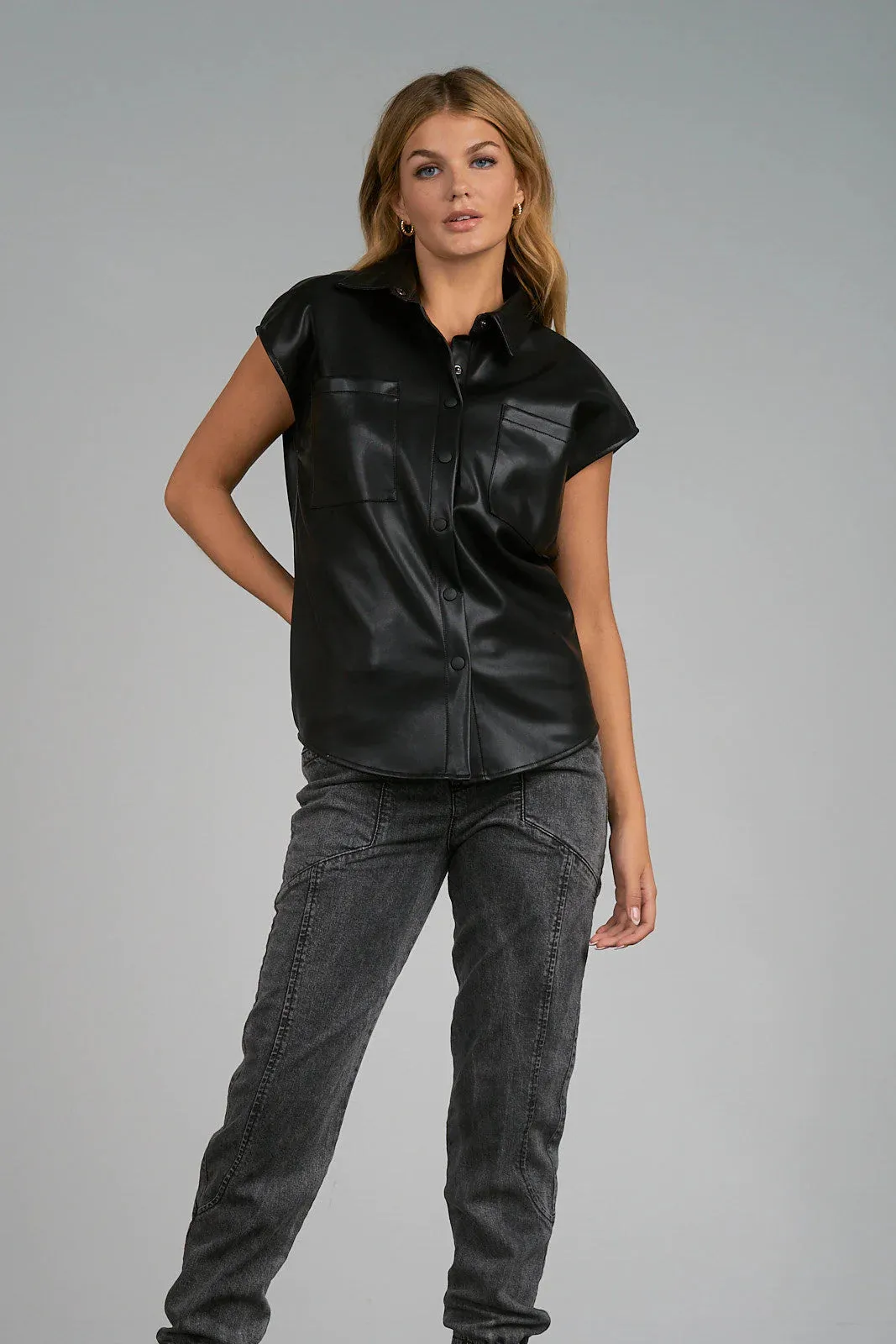 Florence Vegan Leather Top