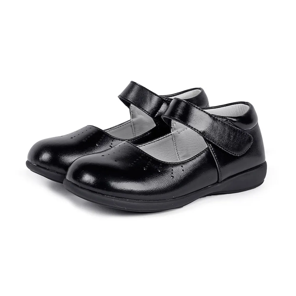 Girl Uniform Leather Mary Jane Flat Shoes(Toddler/Little Kid/Big Kid)