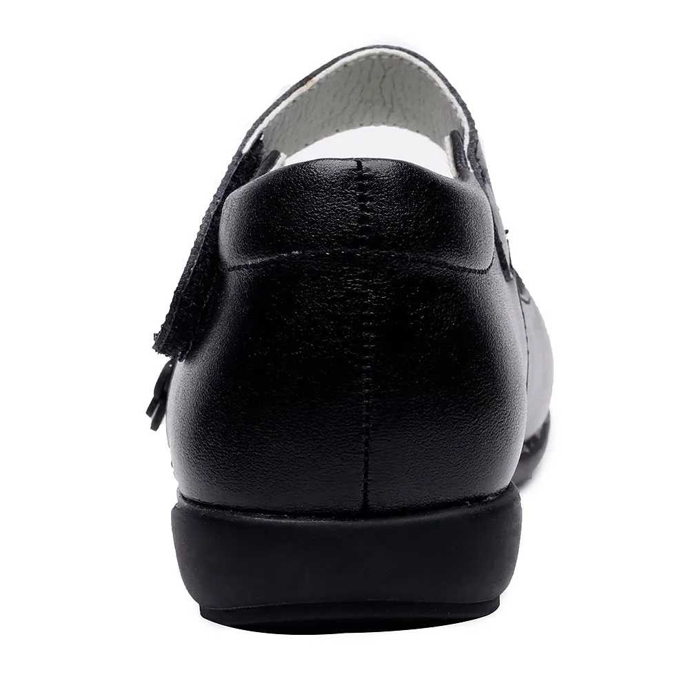 Girl Uniform Leather Mary Jane Flat Shoes(Toddler/Little Kid/Big Kid)