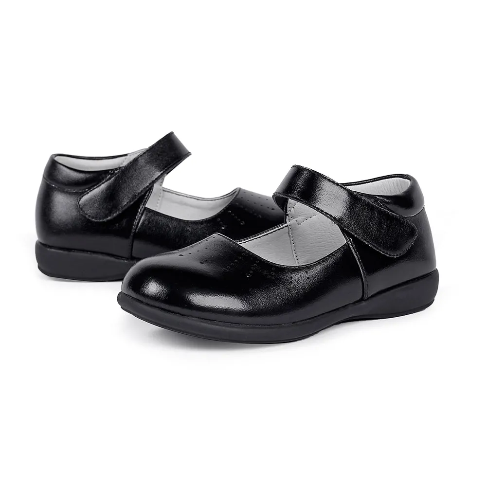 Girl Uniform Leather Mary Jane Flat Shoes(Toddler/Little Kid/Big Kid)