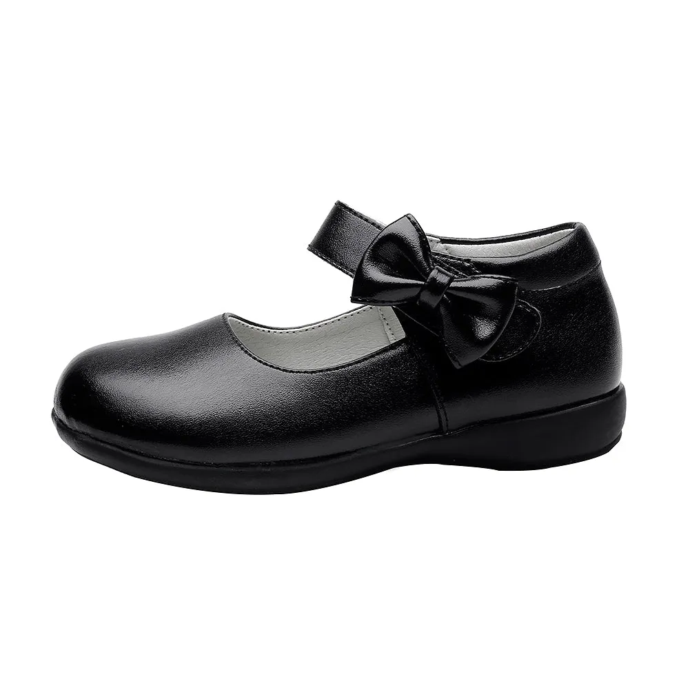 Girl Uniform Leather Mary Jane Flat Shoes(Toddler/Little Kid/Big Kid)