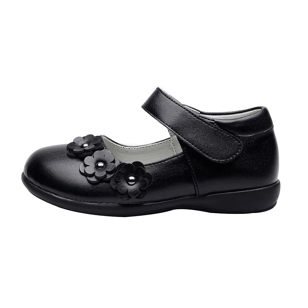 Girl Uniform Leather Mary Jane Flat Shoes(Toddler/Little Kid/Big Kid)