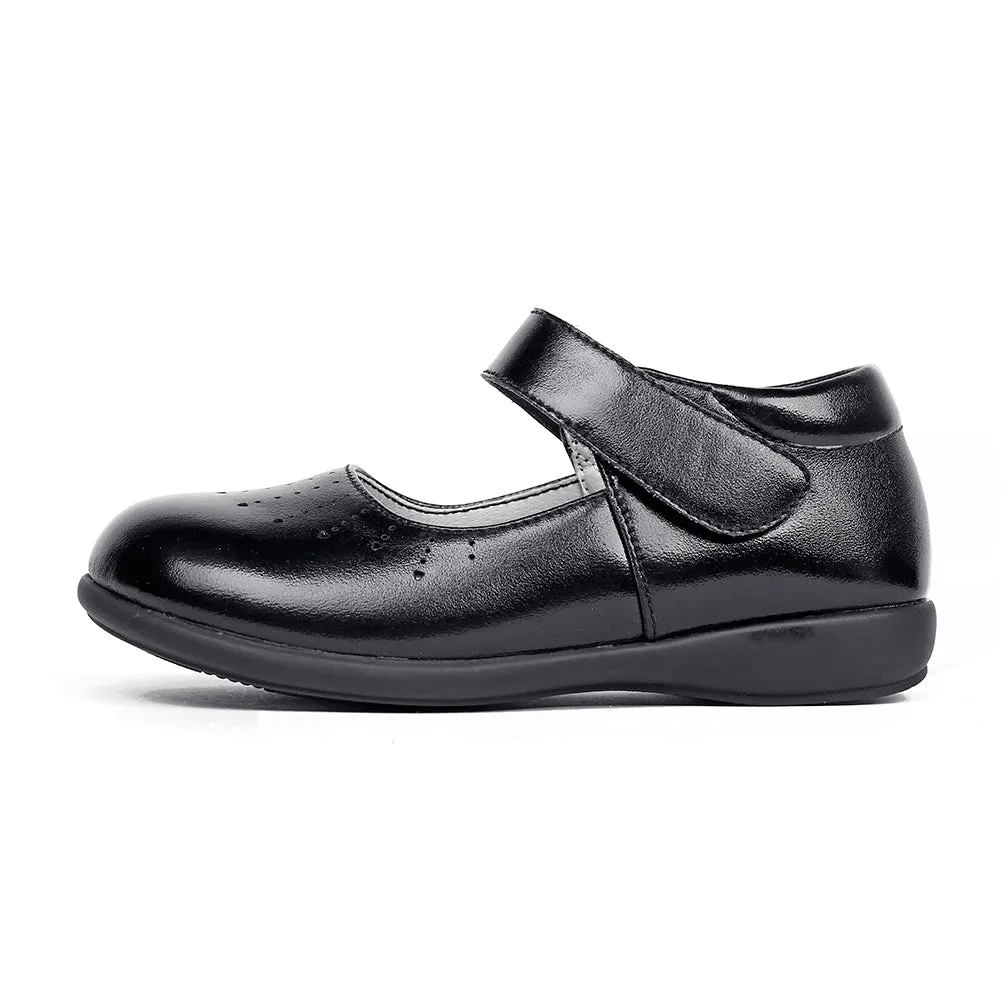 Girl Uniform Leather Mary Jane Flat Shoes(Toddler/Little Kid/Big Kid)