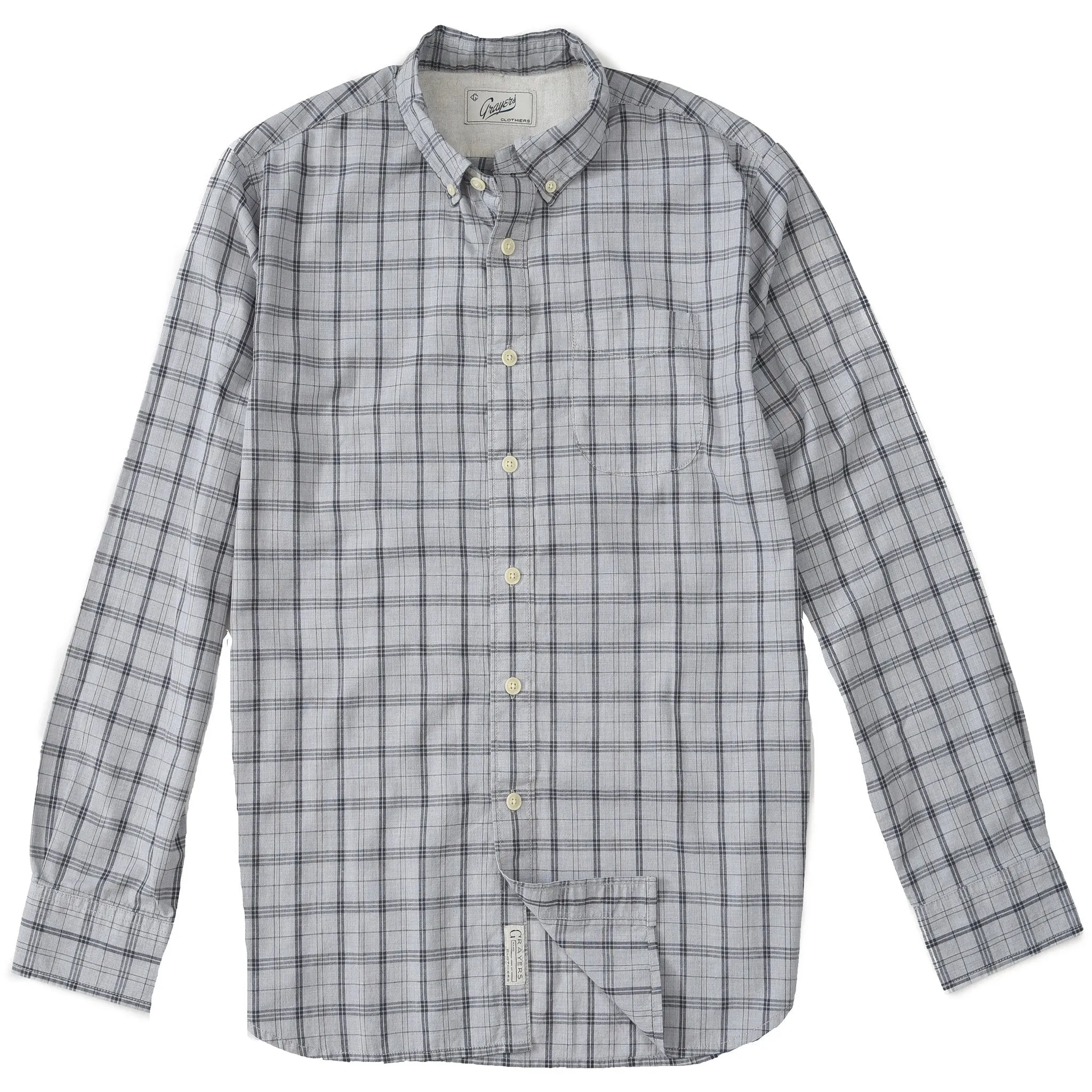 Graystone Poplin Shirt - Gray Plaid (Final Sale)*