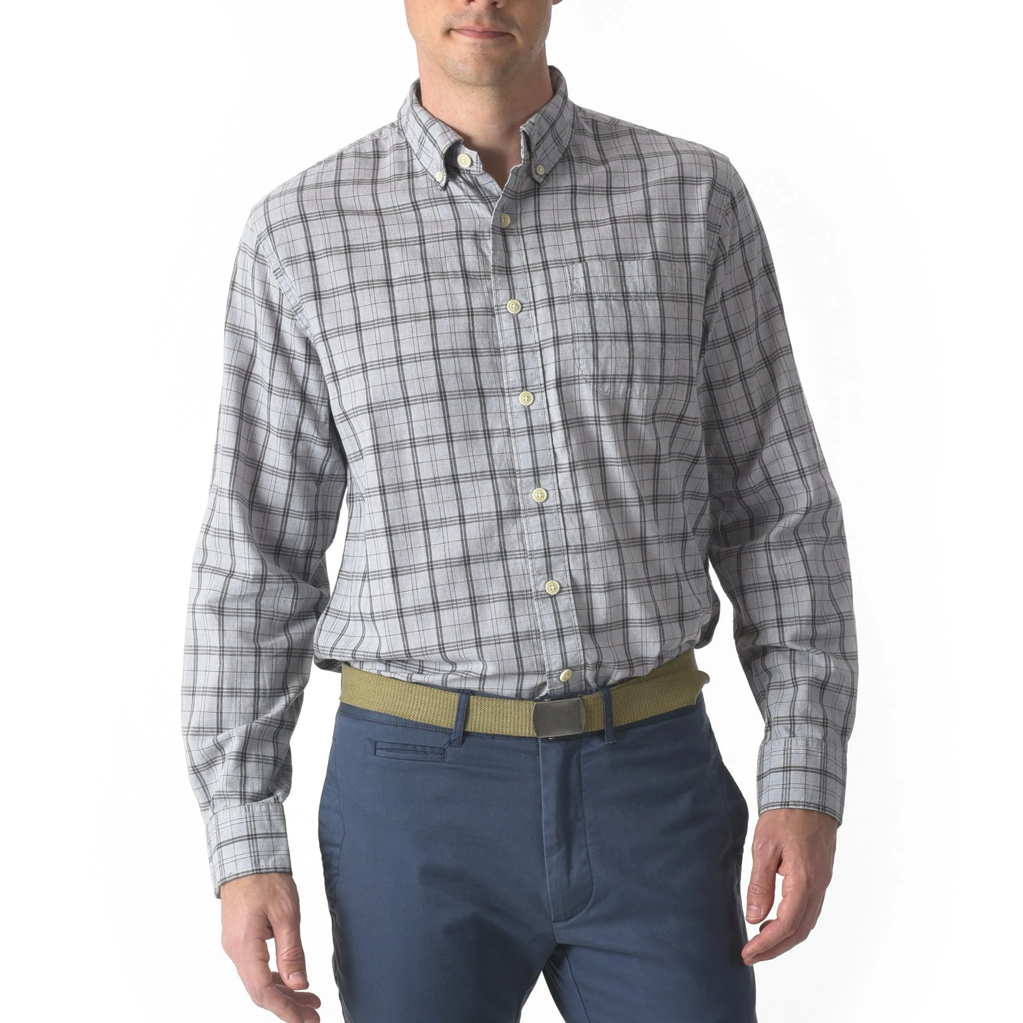 Graystone Poplin Shirt - Gray Plaid (Final Sale)*
