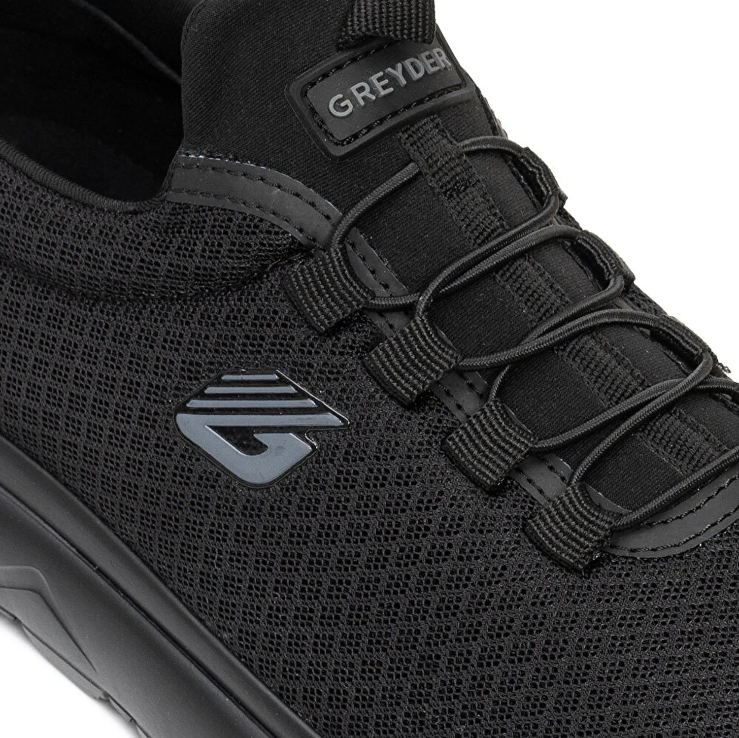Greyder Men's Mesh Running Shoes in Black