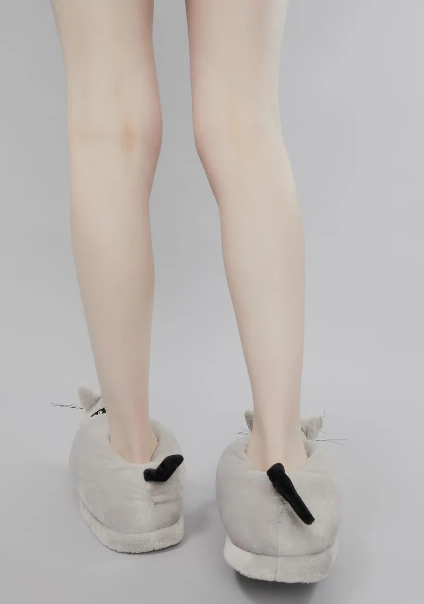 Gutter Punk Rat Slippers