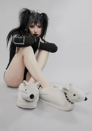 Gutter Punk Rat Slippers