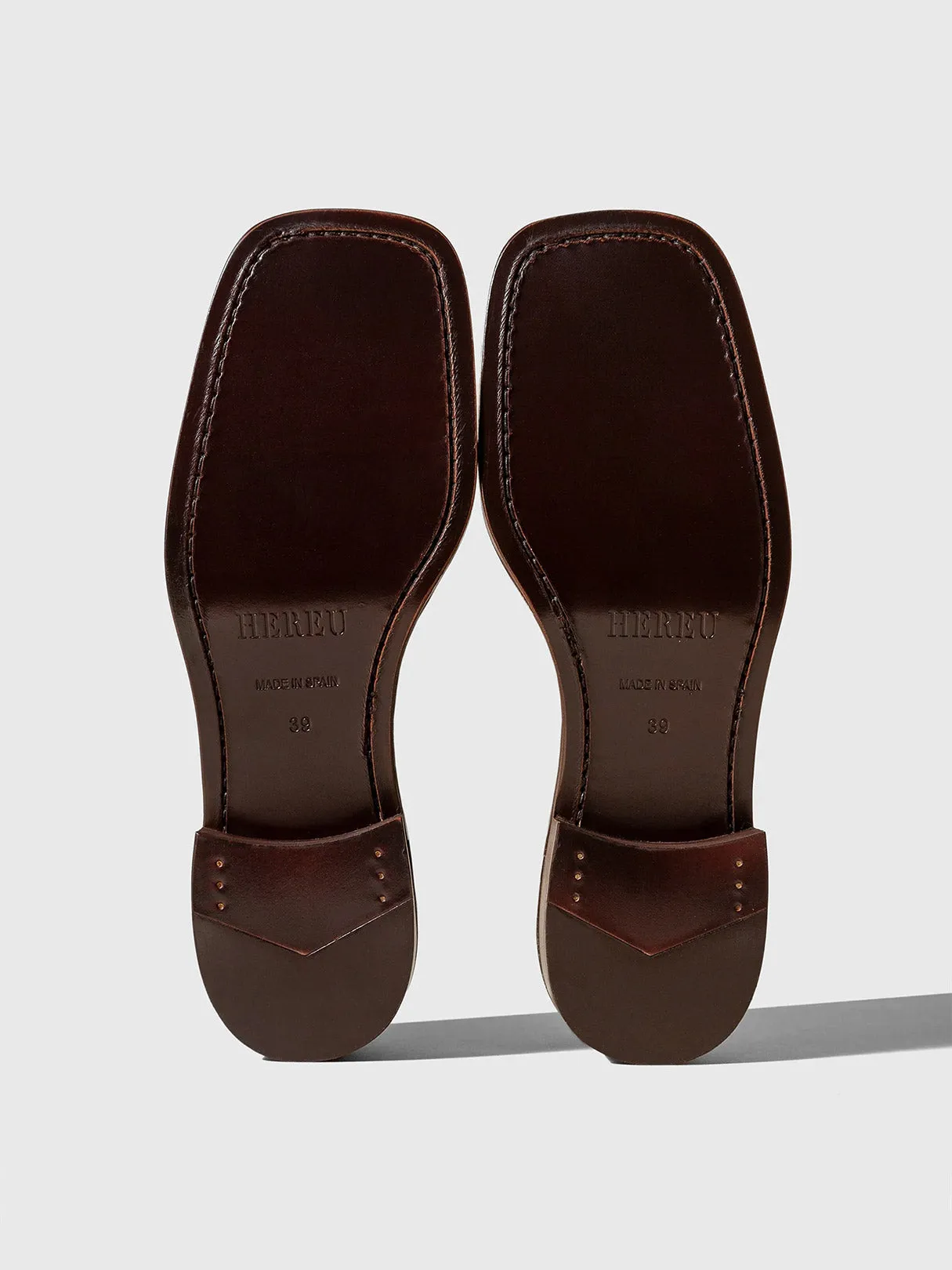 HEREU Guera Polished Loafer Tan