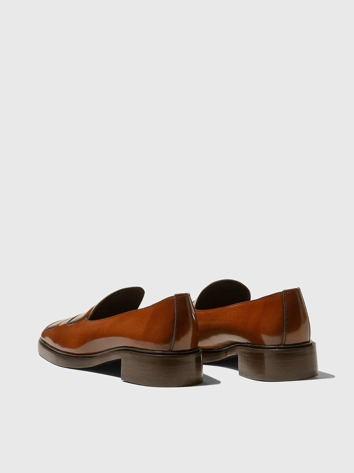 HEREU Guera Polished Loafer Tan