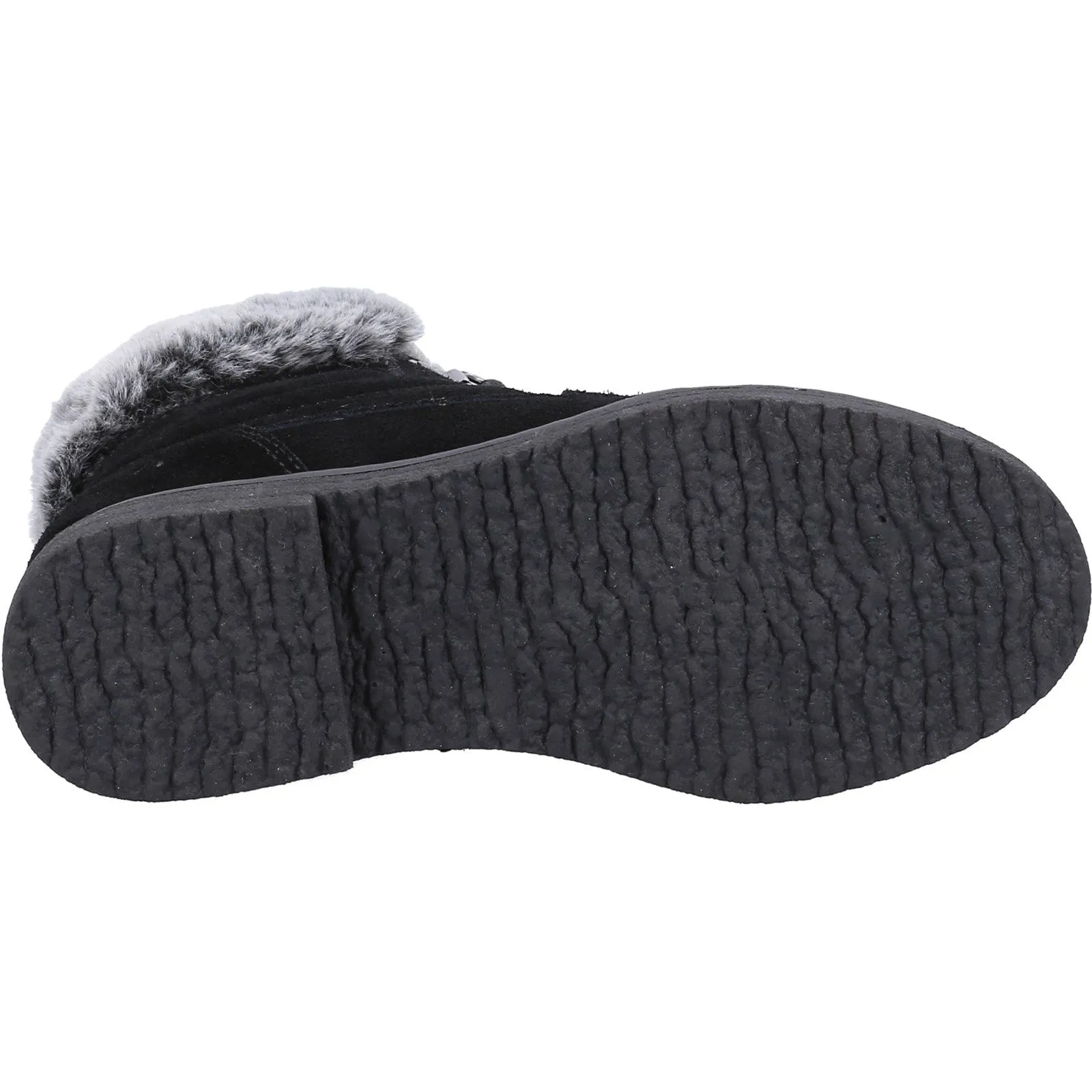 Hush Puppies Girls Florence Suede Boots - Black