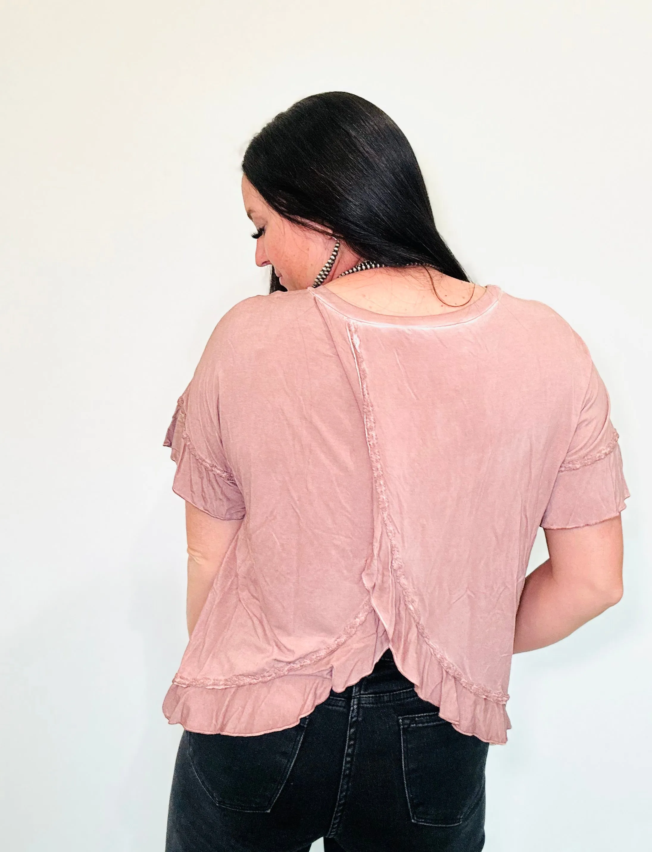 June Boho Ruffle Top