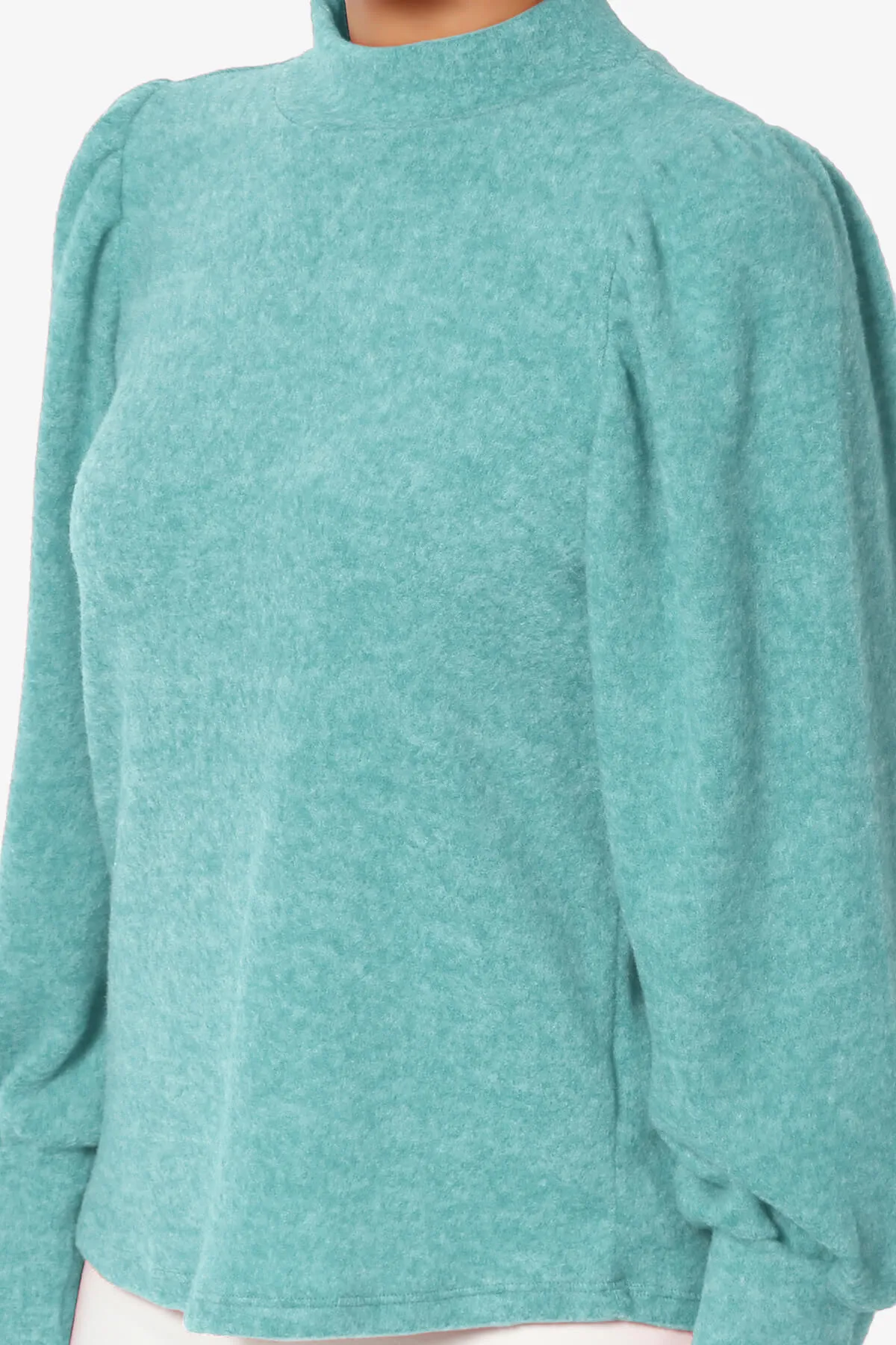 Killa Puff Long Sleeve Mock Neck Knit Sweater