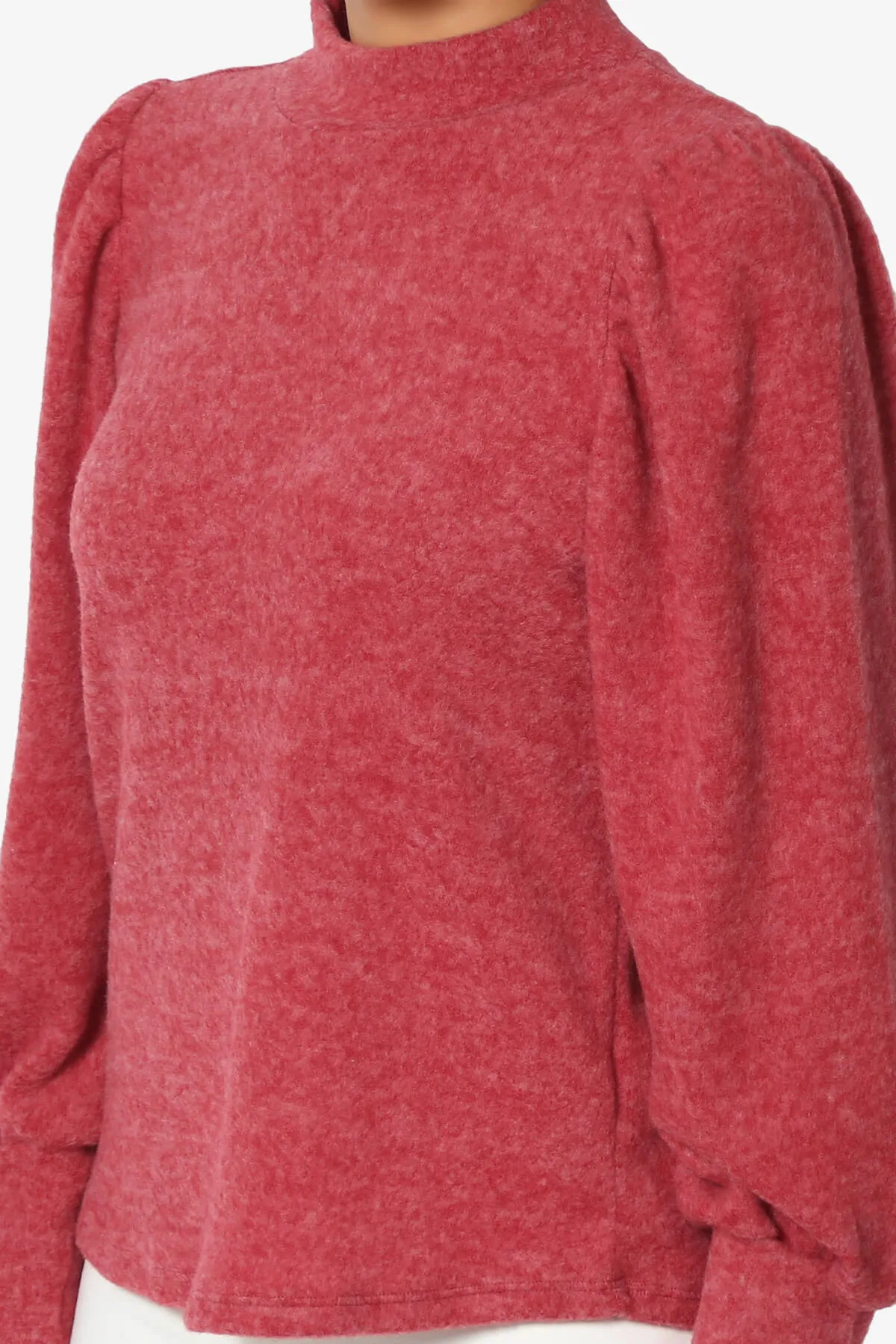 Killa Puff Long Sleeve Mock Neck Knit Sweater