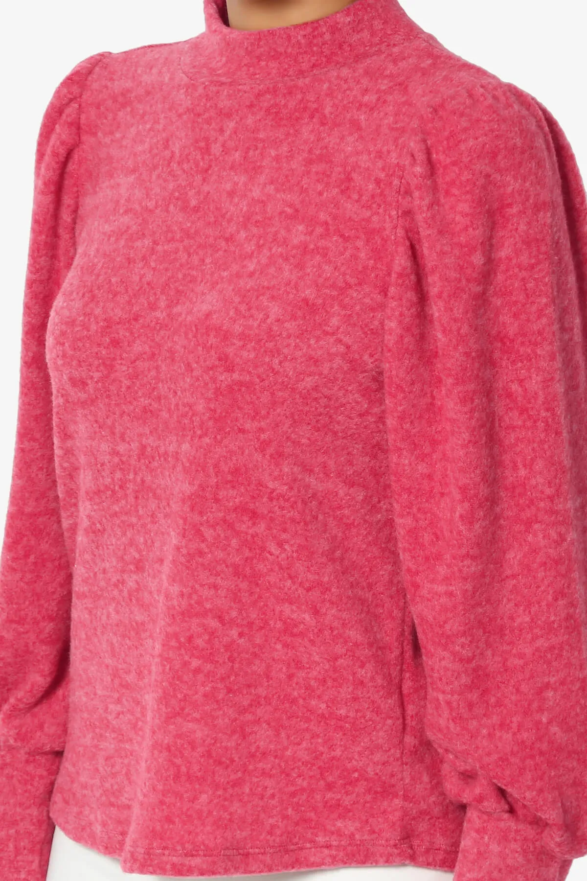Killa Puff Long Sleeve Mock Neck Knit Sweater