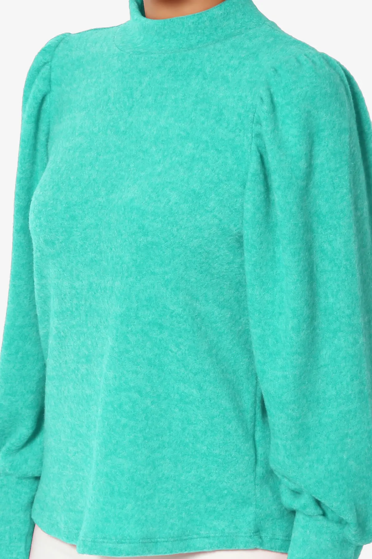 Killa Puff Long Sleeve Mock Neck Knit Sweater