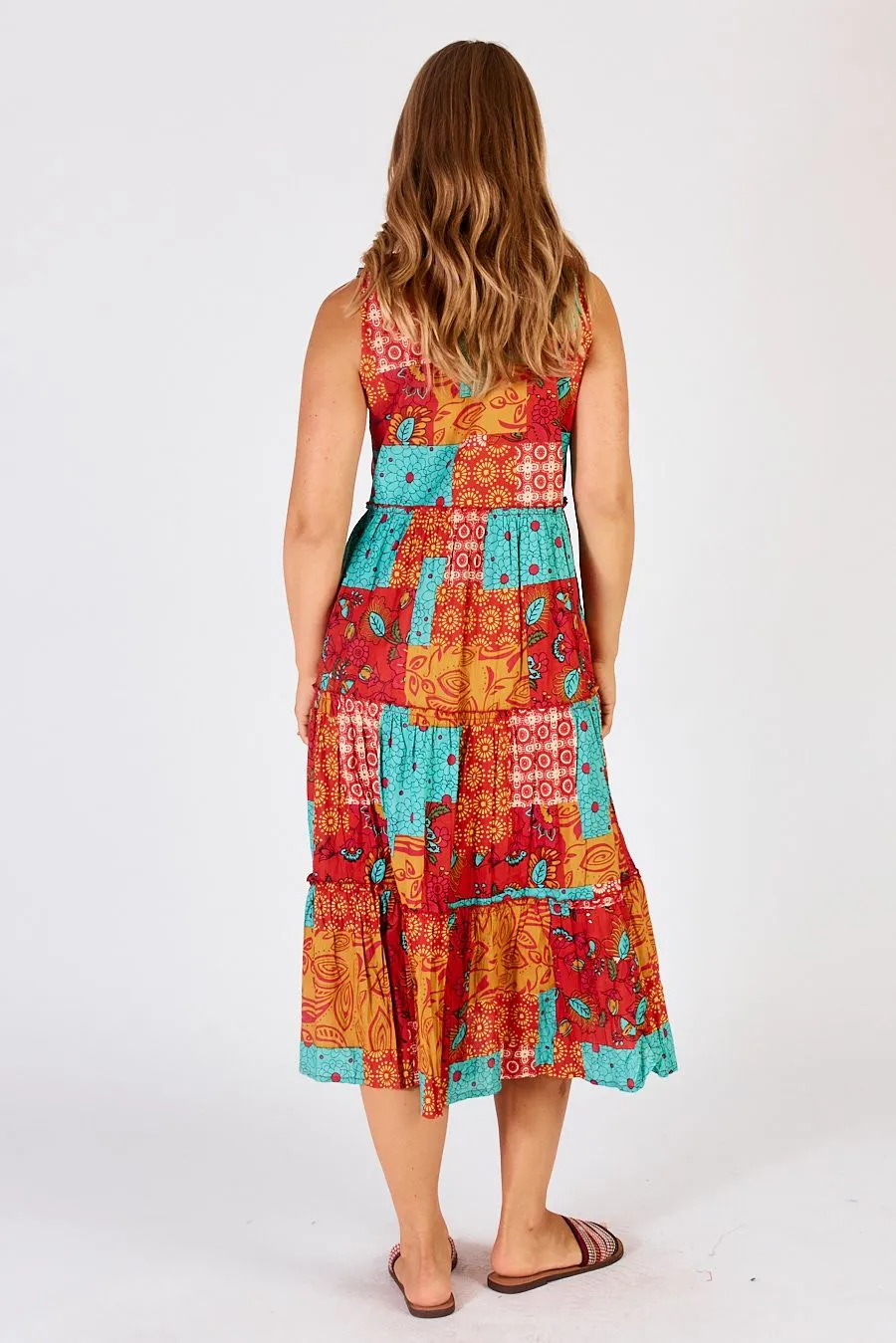 Lula Life Hattie Tiered Midi Flame S