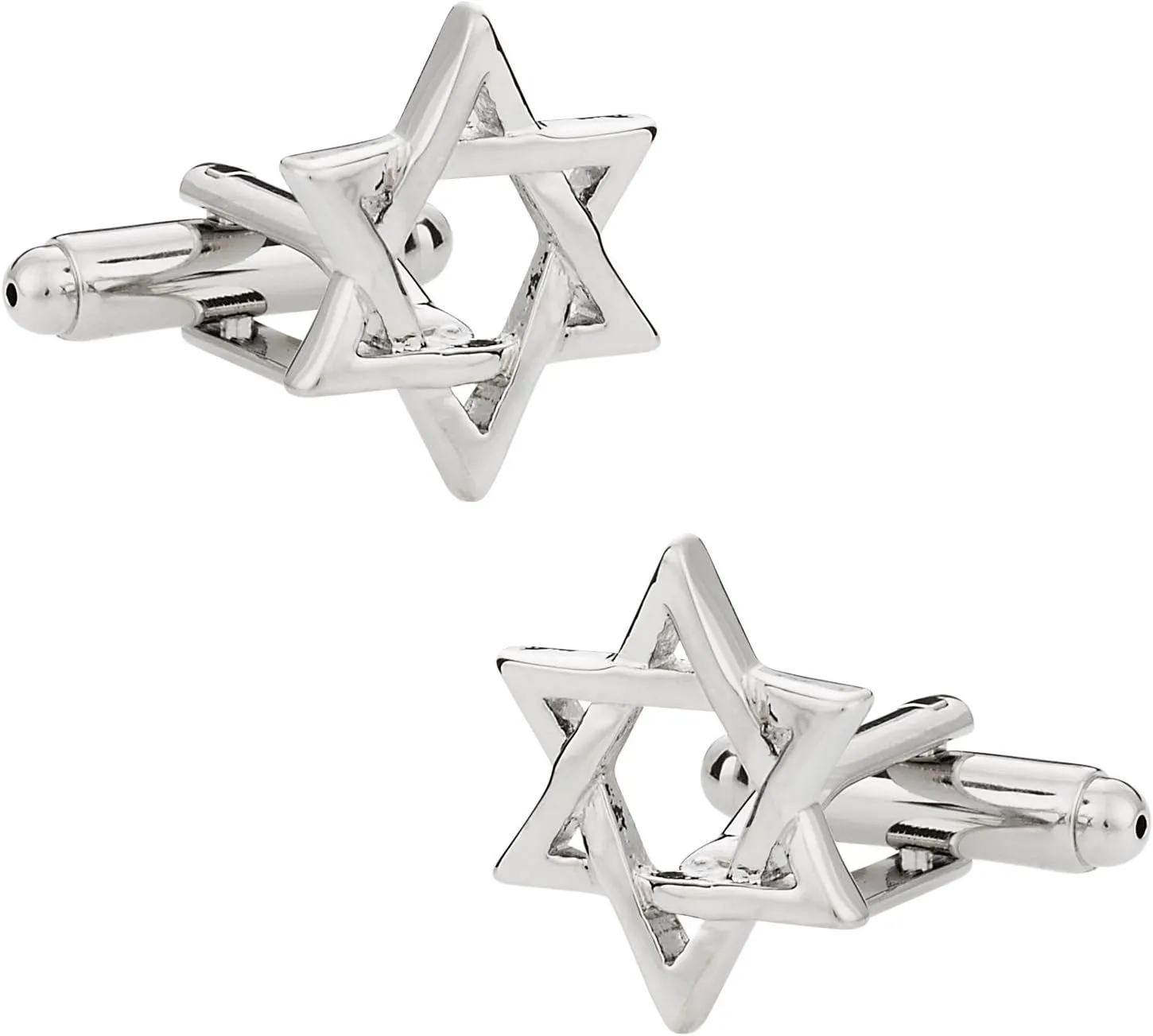 Men's Jewish Cuff Links Star of David Cufflinks Silver with Presentation Box Synagogue Hebrew Kosher Wedding Groomsmen Groom - Israel Cufflinks
