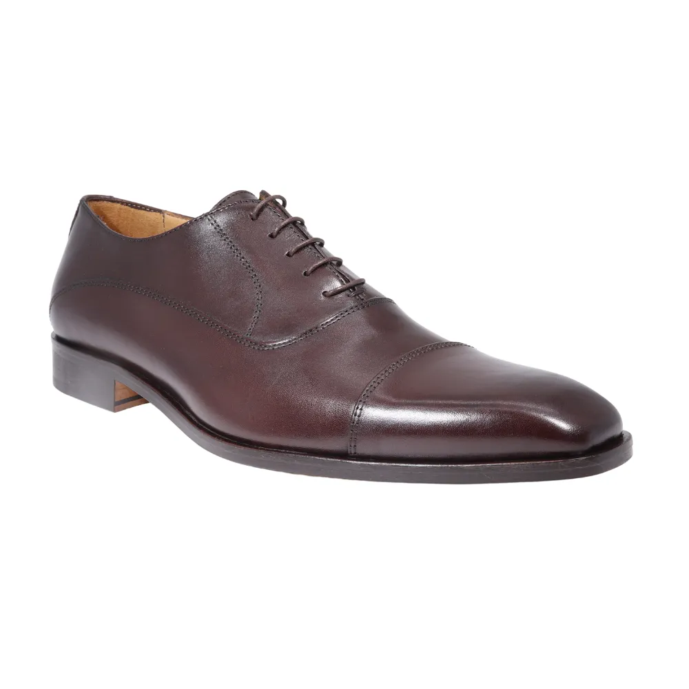 Men's Oxford Calf Leather Cioccolato Brown (MER8286)