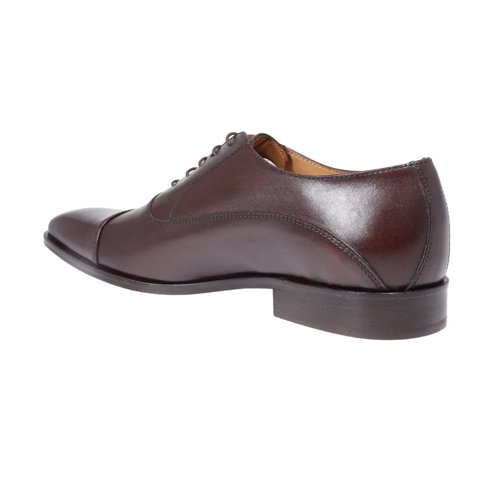 Men's Oxford Calf Leather Cioccolato Brown (MER8286)