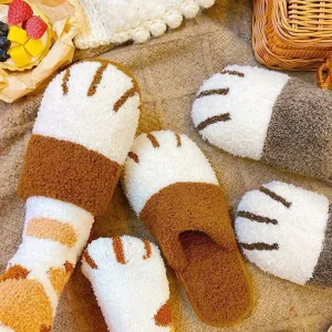 Meow Plush Slippers