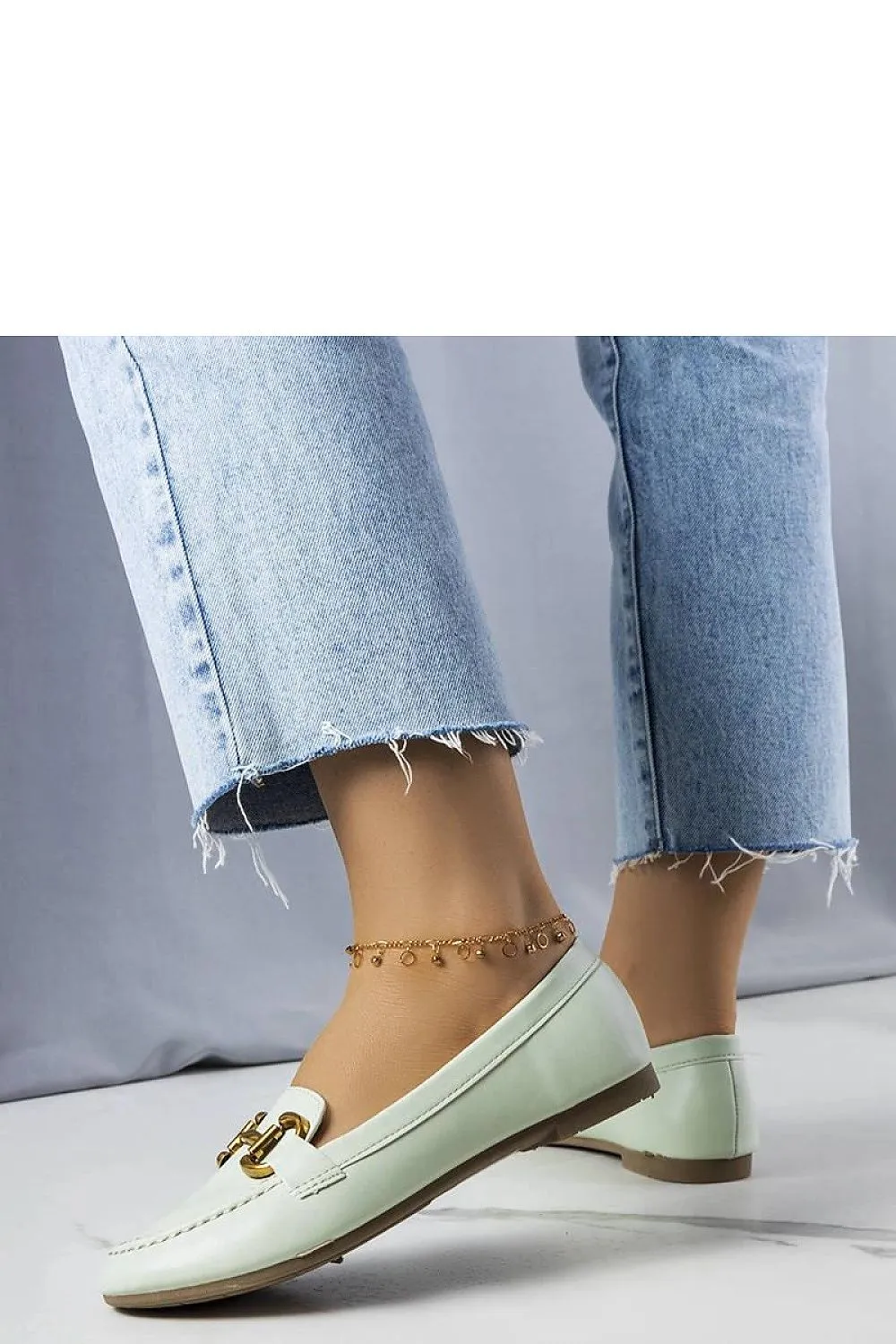 Mint Green Mocassins for Women