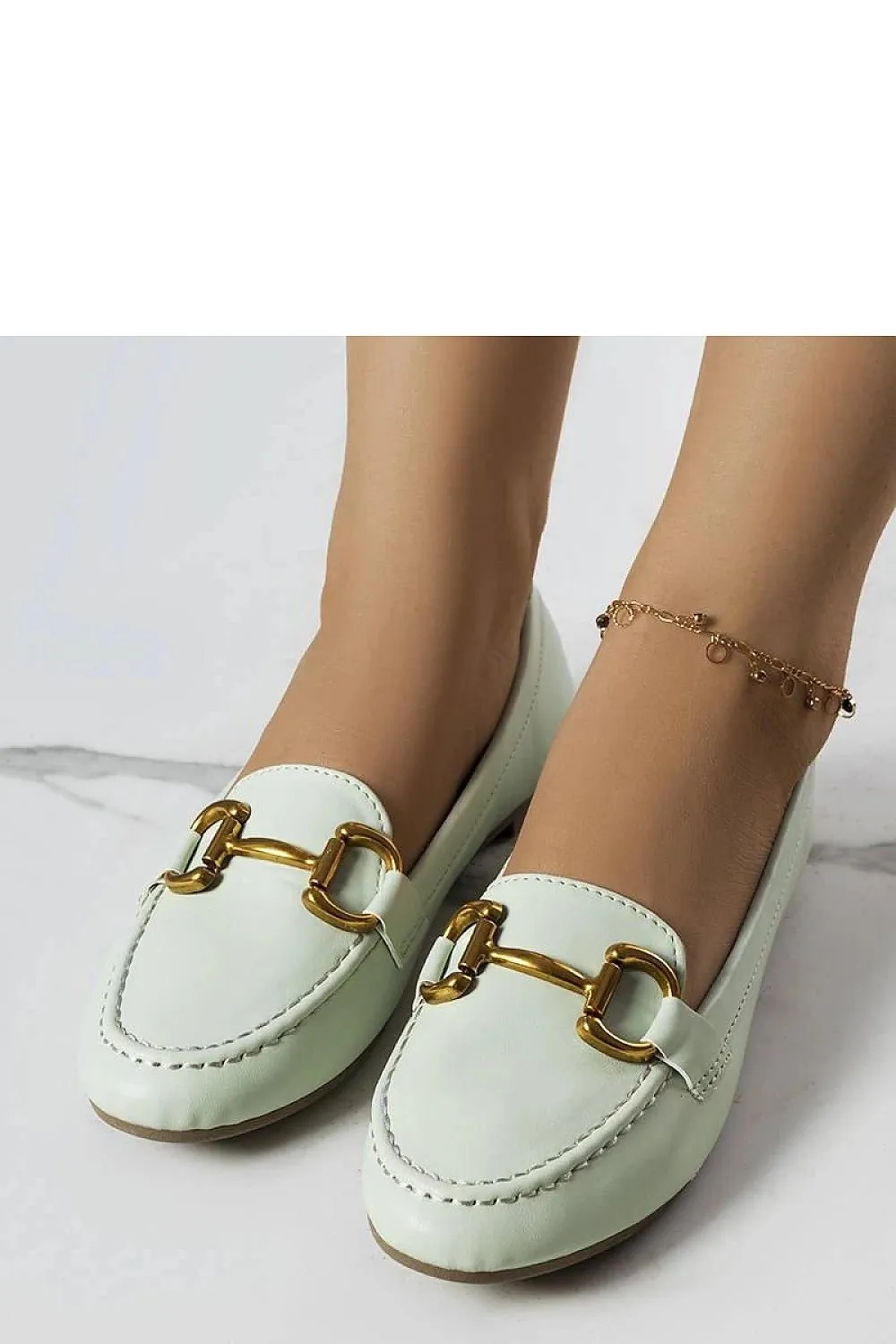 Mint Green Mocassins for Women