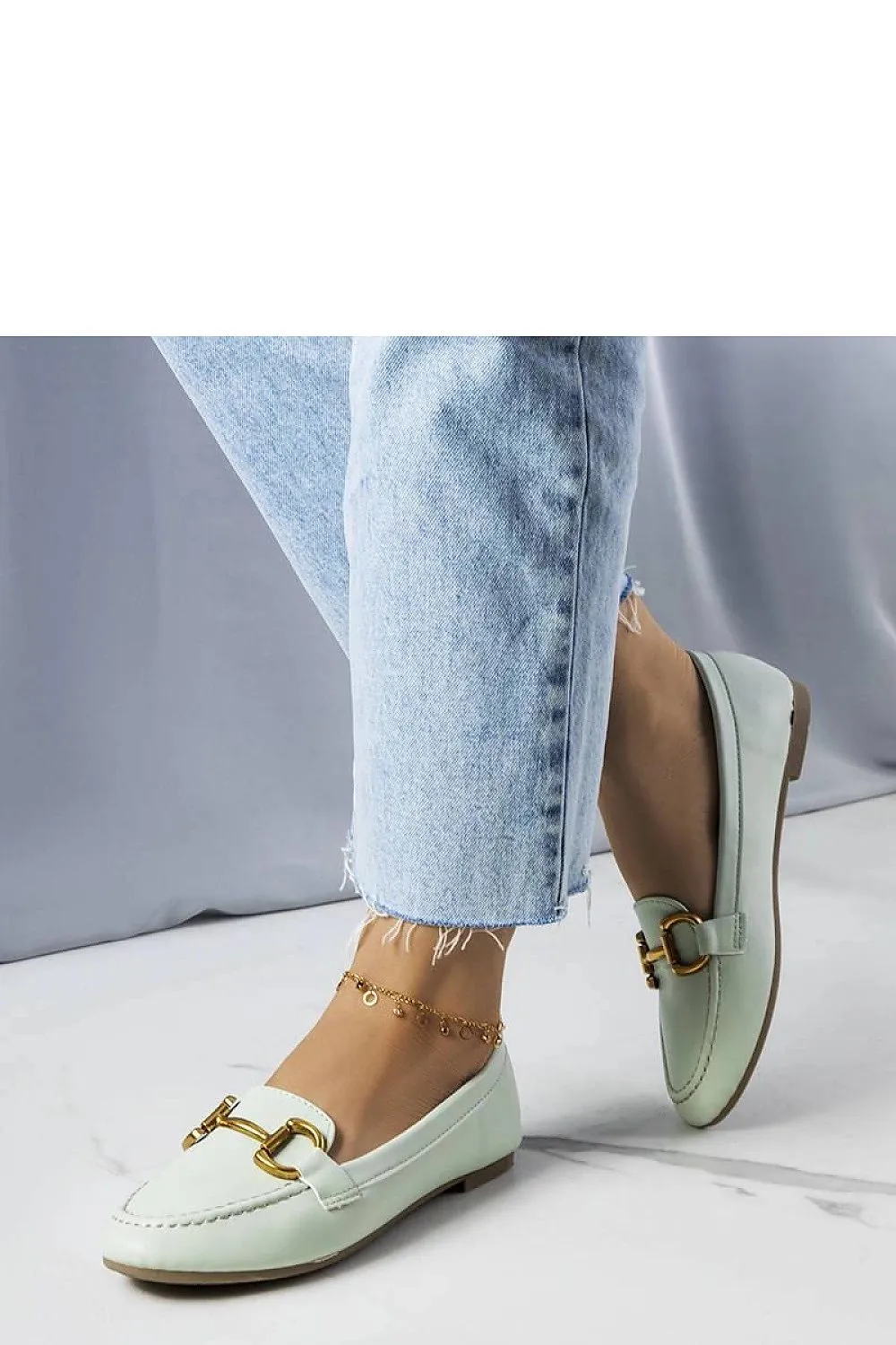 Mint Green Mocassins for Women