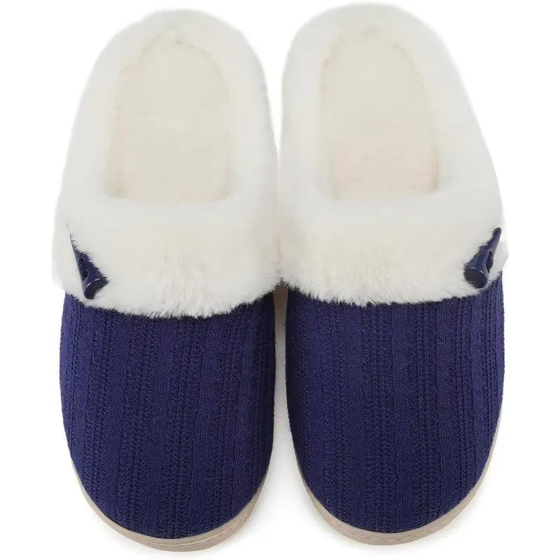 Plush Memory Foam Slippers – Snug Fit and Gentle Cushioning