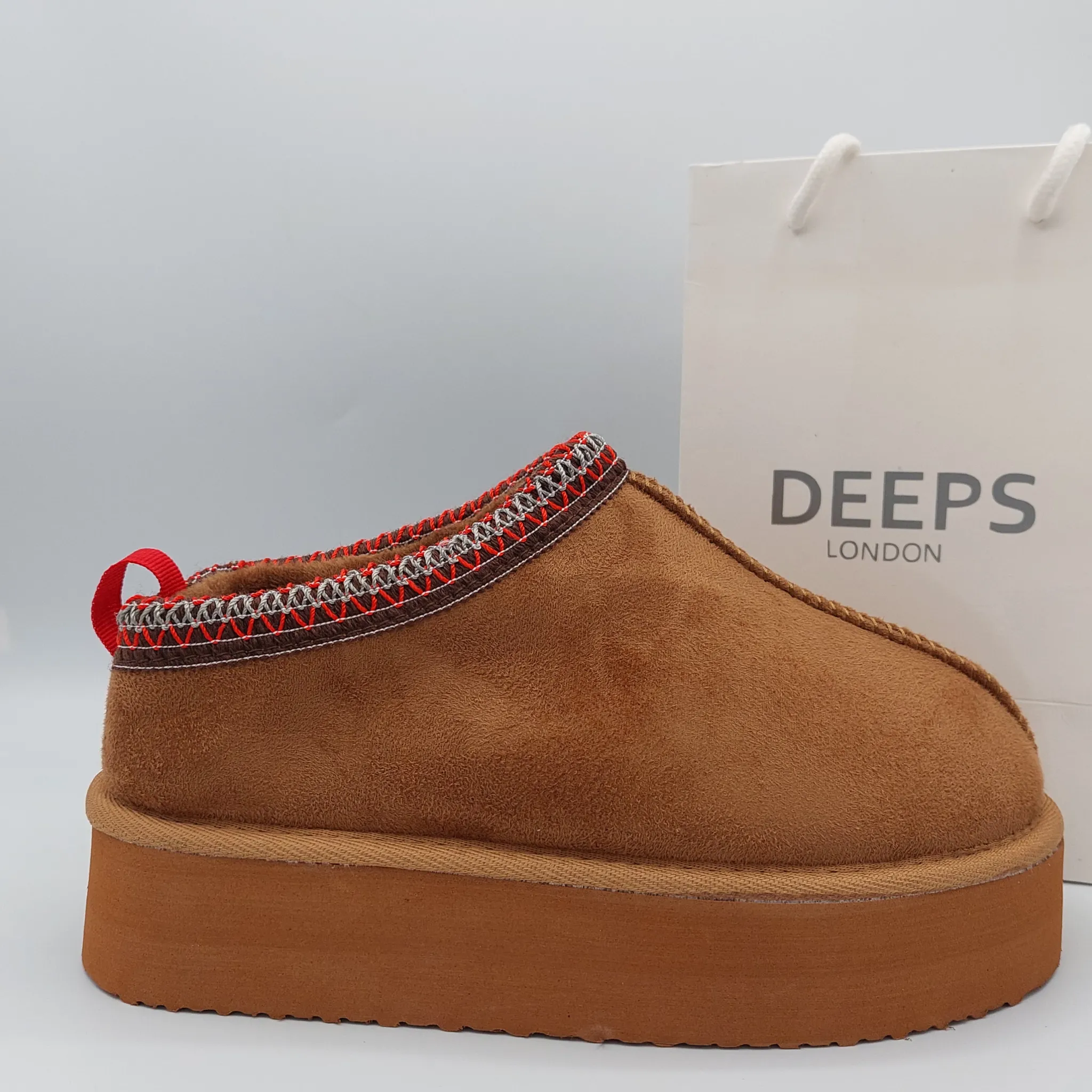 SAMBUCA FAUX FUR LINING KNIT  SLIPPERS
