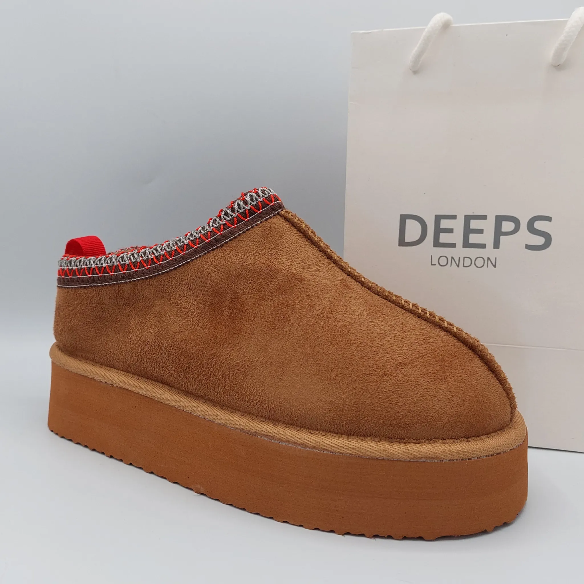 SAMBUCA FAUX FUR LINING KNIT  SLIPPERS